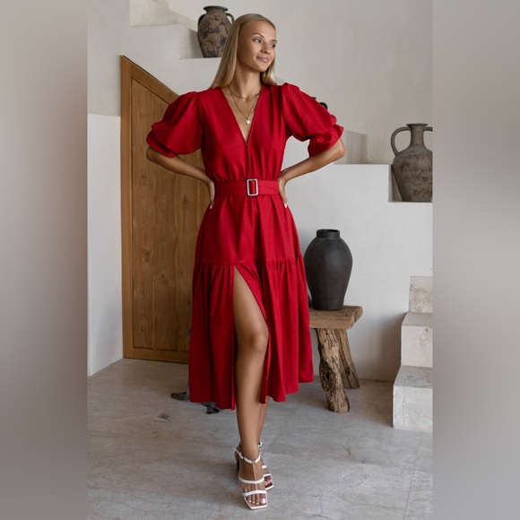 Elf Peony Linen Dress - Picture 10 of 16